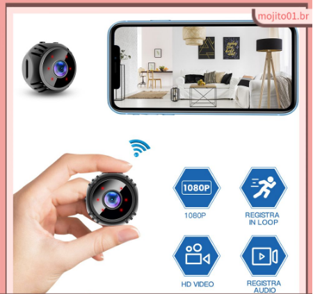 W8 2 in 1 Wireless Small 360ᅡᄚ WIFI IP Camera Night Vision Alarm