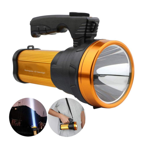 LED Searchlight Fast Rechargeable Bright Handheld Portable Flashlight Spotlight