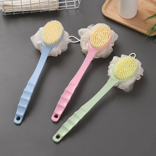 Long Handle Rubbing Brush Double-sided Soft Hair Bath Brush
