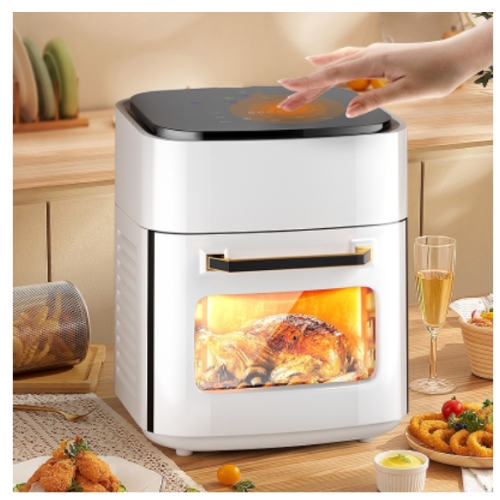 12L LCD Touch Air Fryer Digital Household Automatic Intelligent Electric Fryer Machine