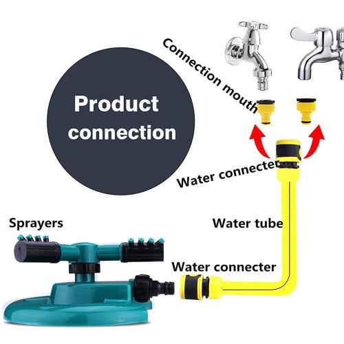 Lawn Sprinkler Garden Sprinkler Head Automatic Water Sprinklers 360 Rotation
