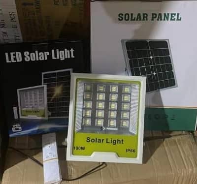 Smart Solar Panel Outdoor Lamp with Remote Control and Motion Sensor IP66 Waterproof for Stadiums St