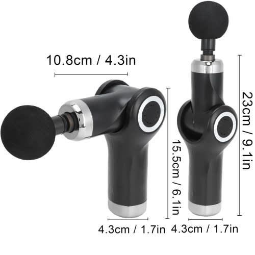 Folding Massage Gun Portable (Black) Massage Tool Muscle Relaxation Pain Relief