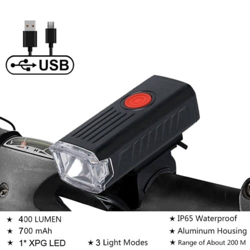 USB Rechargeable Bicycle Bicycle LED Hazard Light Waterproof
