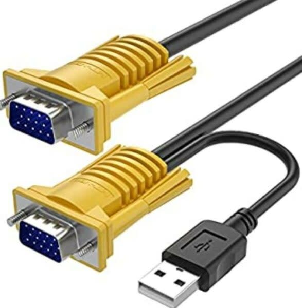 XF0181 2-in-1 USB VGA KVM Cable 3m