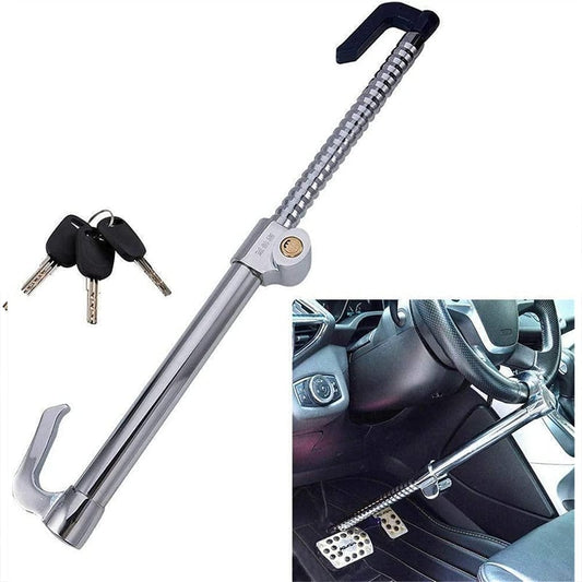 CQlegend JG69 Anti-theft Stainless Steel Car Steering Wheel Clutch Pedal Lock CQ-2003