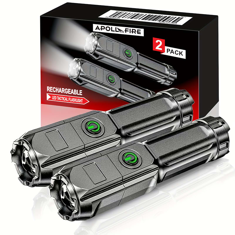Super Bright Zoomable Flashlight - Portable, Multi-Functional, Telescopic Zoom For Outdoor Home Use