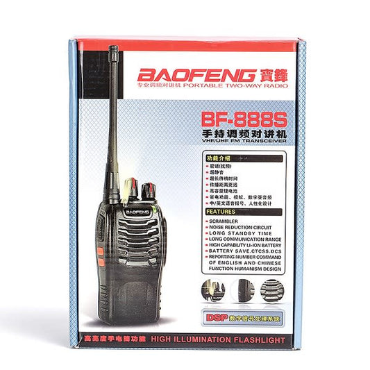 Baofeng BF-888S UHF Walkie Talkie 2-Way Radio – 2 Piece