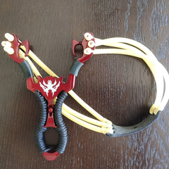 4pcs High Performance Slingshot Launcher Set Quick Press Rubber Bands Durable & Portable Must Have for Outdoor Adventures Shooting Games & Fishing Fun Great for Adult Leisure Shooting Ideal Gift for Camping & Outdoor Activities Zinc Alloy Materi