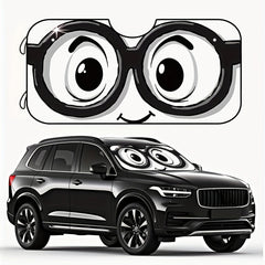 1pc Fun Cartoon Eyes Design RV Windshield Sunshade Includes 4 Suction Cups Ideal for Keeping SUVs and Trucks Cool and Protected from the Sun