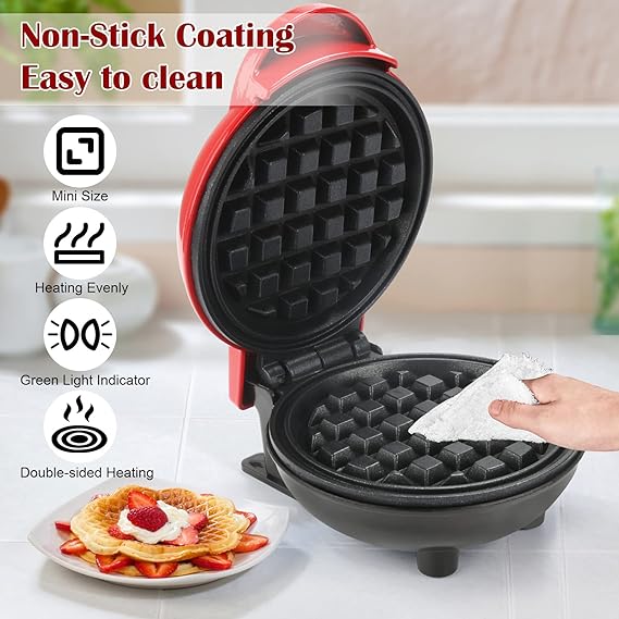 Waffle Maker with Non-Stick Coating