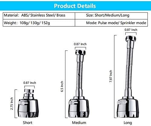 360° Swivel Tap Aerator Universal Kitchen Tap Spray Head Water Saving Tap