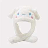 () 1pc Sanrio fun outdoor hat with movable ears suitable for autumn and winter seasons warm plush hat and scarf Christmas costume