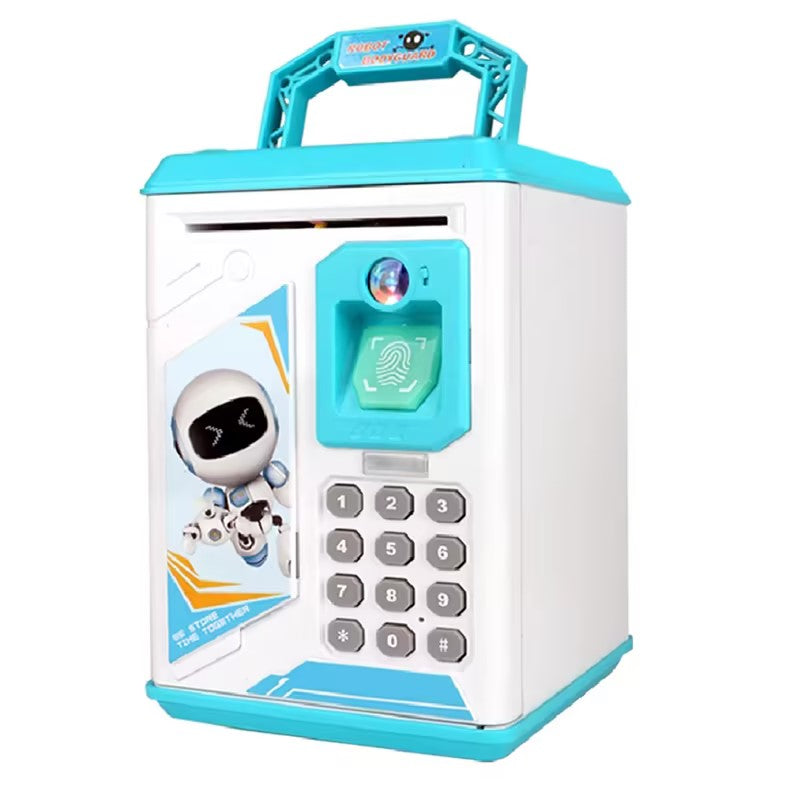Fingerprint password children's piggy bank boy safe money saving