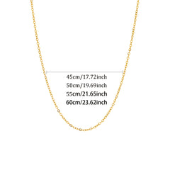 1pc Women's 18k Golden Plated Stainless Steel Choker Necklace Adjustable 18 24cm/45 60cm (1mm Thin) Collarbone Chain Wedding/Party Gift for Girlfriend Mom Wife Durable & Tarnish Free Short Layering Necklace