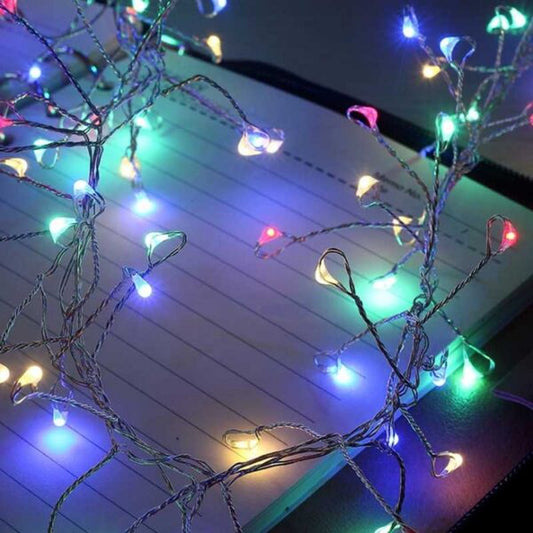ZYF-95 Copper Wire Fairy Light 100LED RGB 220V 8 Mode Settings 3m