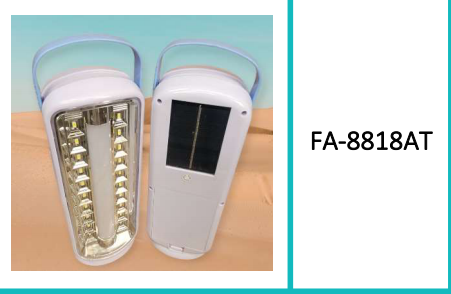 Solar Powered 3 Light Source Emergency Light