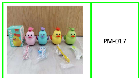 Cute Mini Rechargeable Duck Fan with Lanyard