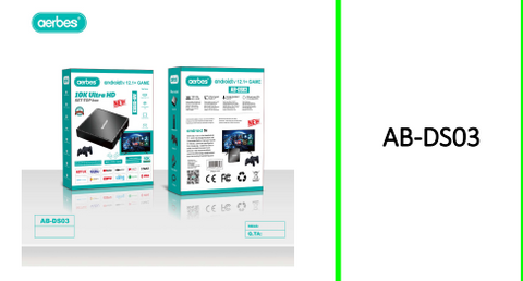 Aerbes M8PRO Dual System TV Box Game Console 10K Ultra HD with Built in Chrome Cast