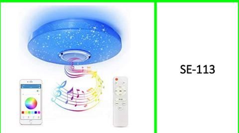 36W RGB LED Ceiling Light with Bluetooth Speaker