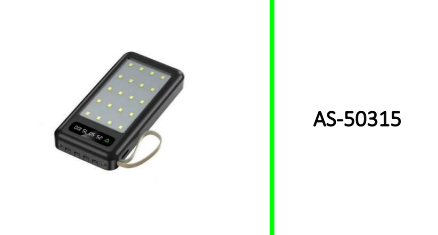 Power Bank With LED Light 12000Mah