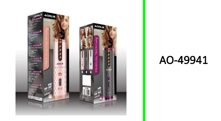 Aorlis USB Rechargeable Cordless Professional Automatic Hair Curling Iron with LCD Display