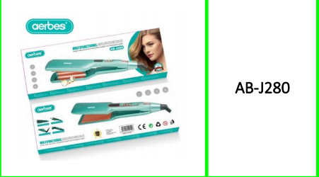 Aerbes Multi-functional Large Plate Hair Curler Iron