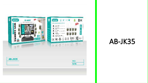 Aerbes 8 x 2mp Ball Machine Wifi Camera NVR Set VMS Remote Access & App Control