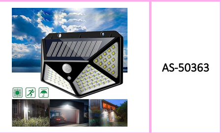 Wolulu Solar Powered LED Wall Light 100LED