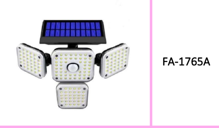 Solar Powered Sensor Wall Light 144 LED