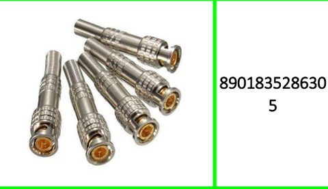 BNC Male Connector RG-59 for Coaxical Cable 100 Pieces