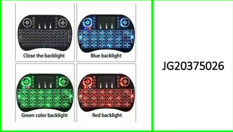 Mini Wireless Keyboard Rechargeable LED Backlit Air Mouse