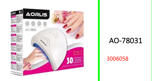 Aorlis 30LED 2 in 1 UV/LED Nail Lamp