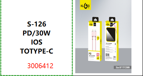 "S-126 PD/30W IOS TOTYPE-C"