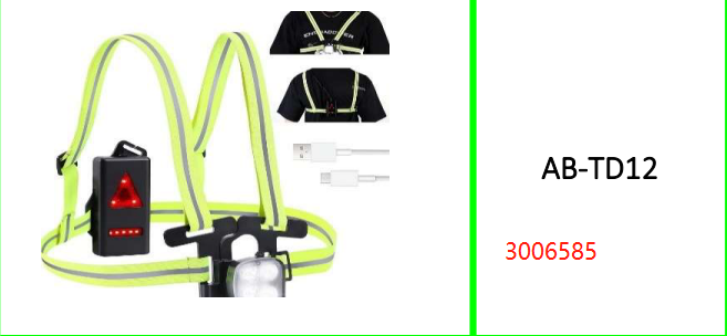 Aerbes Rechargeable LED Running Chest Strap Light
