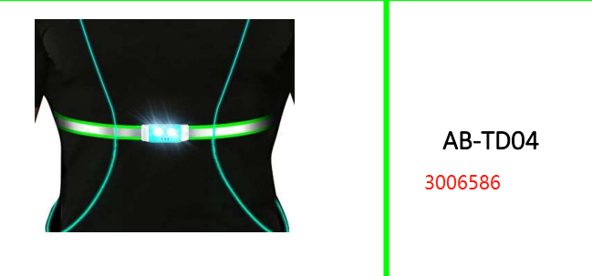 Aerbes USB Rechargeable Chest/Waist Night LED Running Light