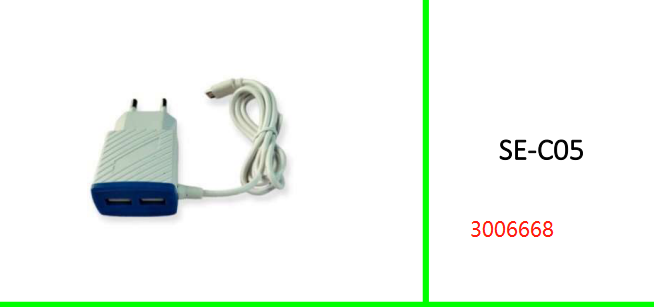 Treqa Dual Port USB Wall Charger And Built In Micro USB Cable