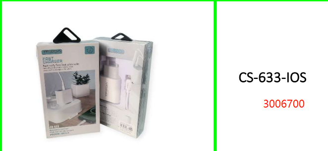 Treqa PD20W+QC3.0 Dual Charger with Lightning Cable for IOS