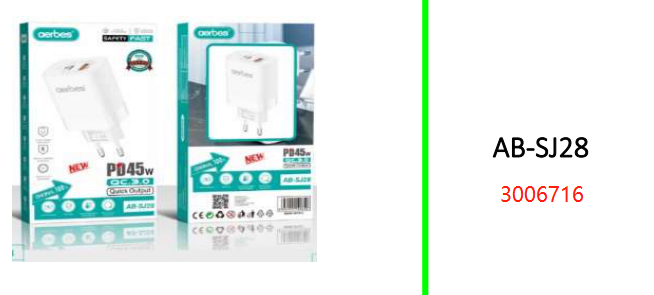 45W PD + 18W QC3.0 Quick Charging Intelligent Charger