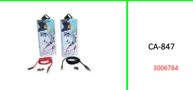 Treqa Magnetic 3 in 1 Cable Type C. Lighting And V8 3.4A