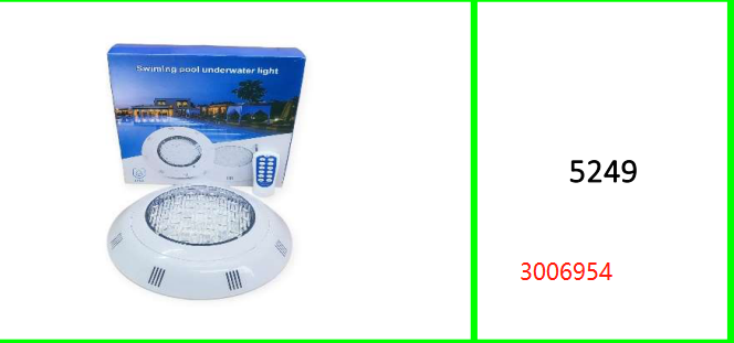 RGB Swimming Pool Light with Remote Control 29.5cmx 7cm