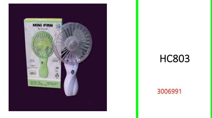 Mini Rechargeable Fan