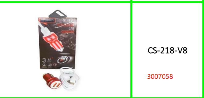 Treqa 3.1A USB Smart Charger with Micro USB Cable