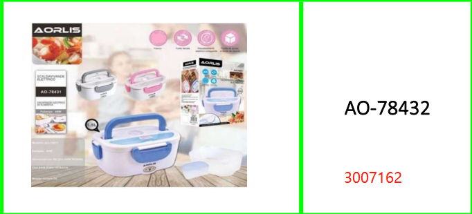 Aorlis Portable Electric Lunch Box Food Heater 1.5L