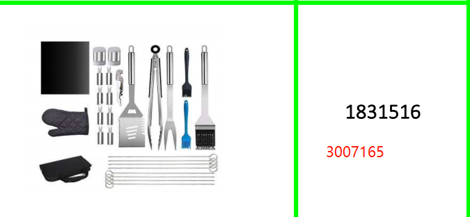 Stainless Steel Braai BBQ Tools Set Accessories 25pcs