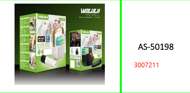 Wolulu Karaoke Bluetooth Speaker With Microphone