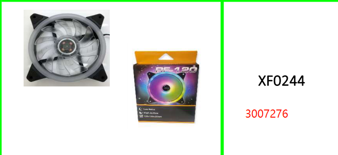 Silent LED Cooling Fan for Computer  Case 11 Blades