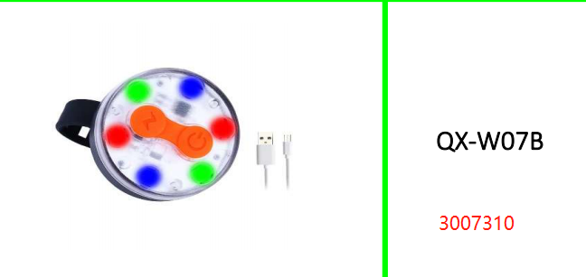 RGB Rechargeable Bicycle Safety Warning Light