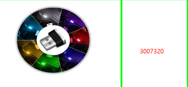 Mini USB LED Car Atmosphere Light