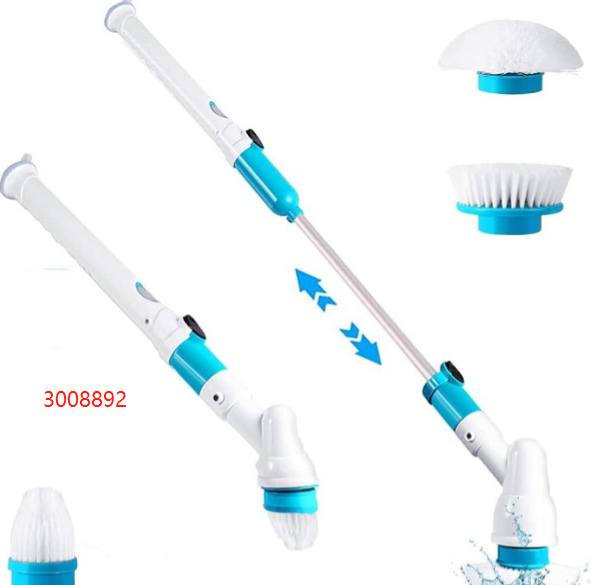 Cordless Tub and Tile Scrubber With 4 Replaceable Cleaning Scrubber Brush